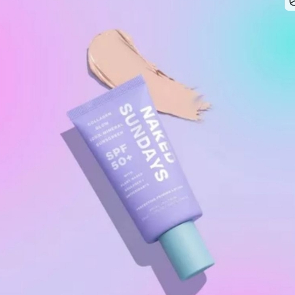 Naked Sundays Collagen Glow 100% Mineral Perfecting Priming Lotion - SPF50 + - Picture 2 of 3